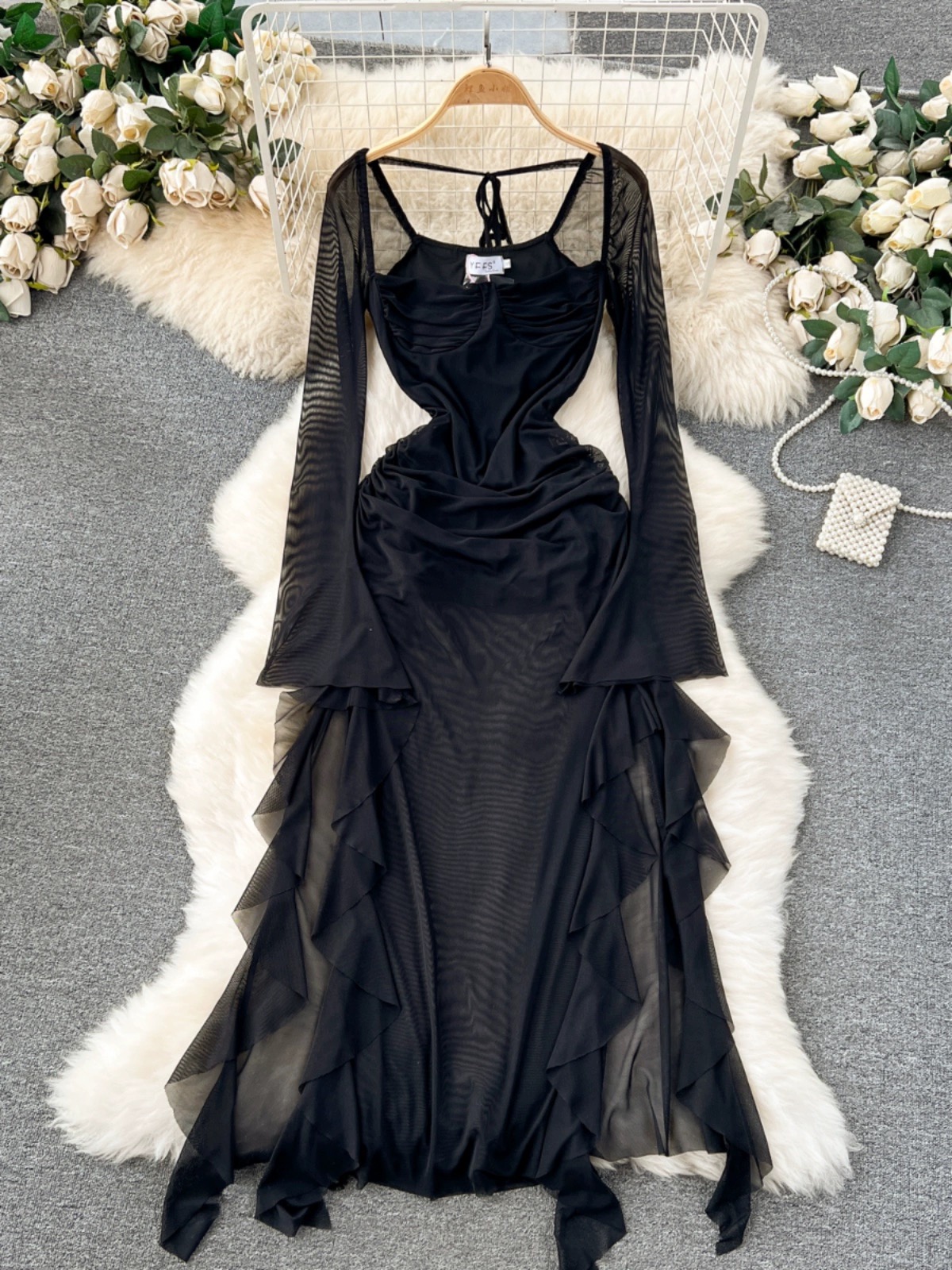 Lasting love ruffle dress CD902 images